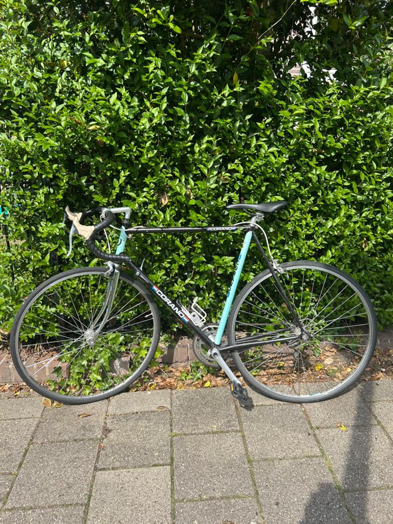 Vintage Corano Racefiets, Gebruikt, 10 tot 15 versnellingen, Schijfrem, Ophalen