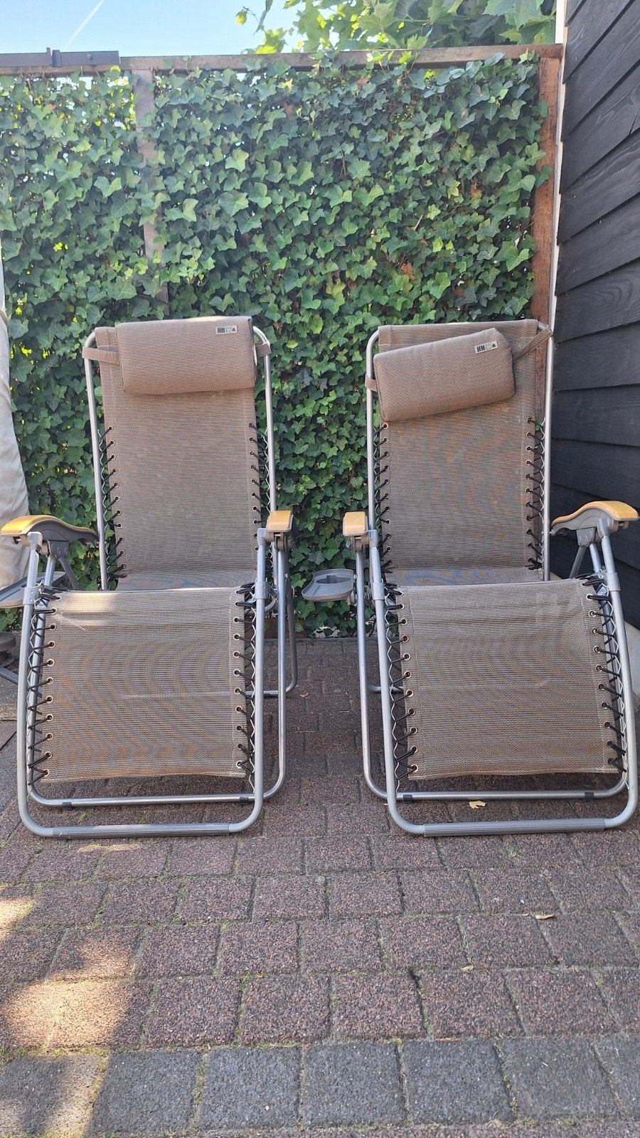 Comfortabele buitenstoel/ligstoel ANWB HN97, Ophalen, Gebruikt, Metaal, Verstelbaar