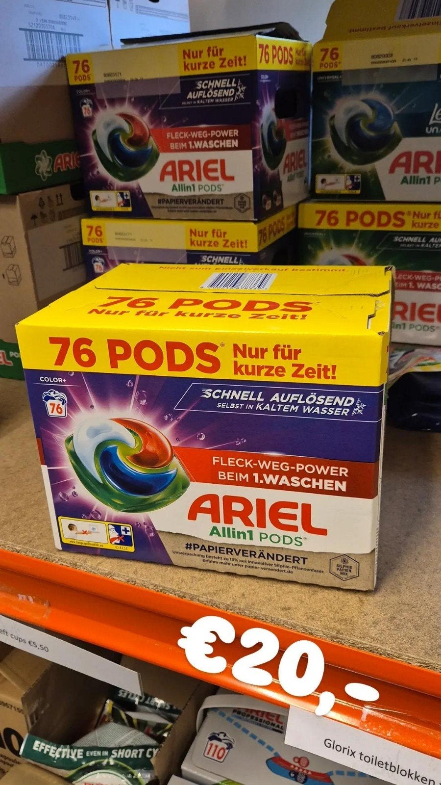 Ariel Allin1 Pods Color+ 76 stuks - Snel oplossend, Ophalen of Verzenden