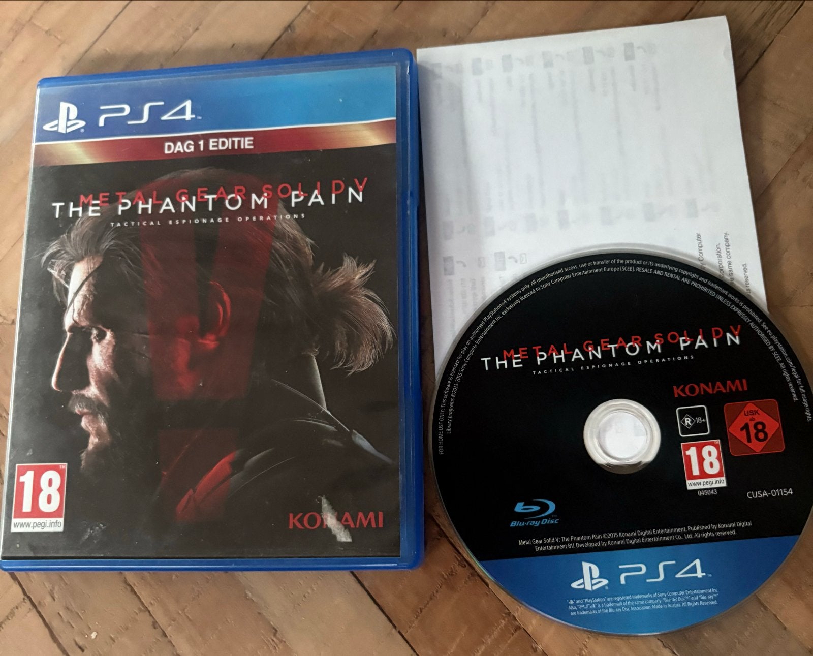 Metal Gear Solid V: The Phantom Pain - PS4 (Dag 1 Editie), Avontuur en Actie, Vanaf 18 jaar, 1 speler, Ophalen of Verzenden
