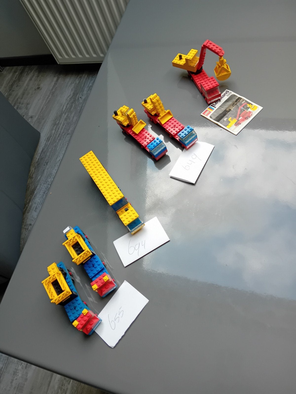 Vintage lego vrachtauto's. Lego 649. ,   655. ,  689. , 649, Ophalen of Verzenden, Gebruikt