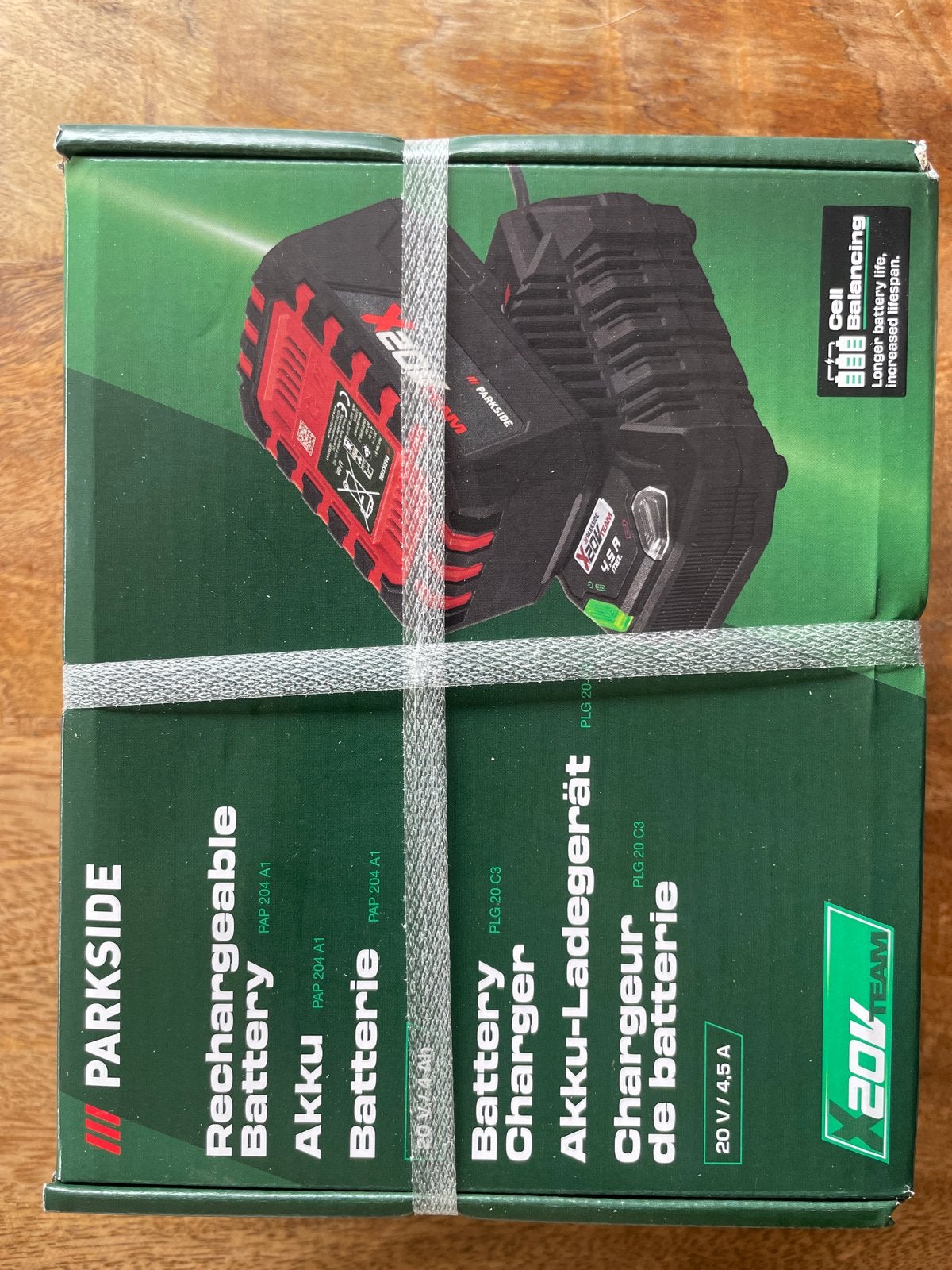 Parkside 20V Accu en Oplader Set (4.0Ah), Doe-het-zelf en Verbouw, Ophalen of Verzenden, Nieuw