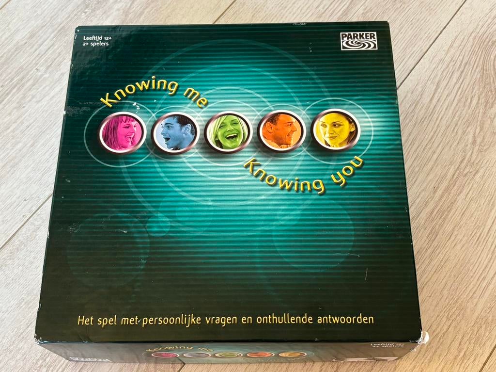 Knowing me knowing you, Hobby en Vrije tijd, Gezelschapsspellen | Bordspellen, Ophalen of Verzenden, Zo goed als nieuw