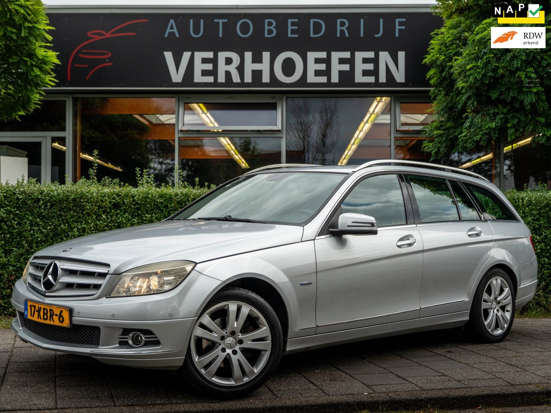 Mercedes-Benz C-klasse Estate 180 K BlueEFFICIENCY Business, Achterwielaandrijving, Gebruikt, Zwart, Parkeersensor
