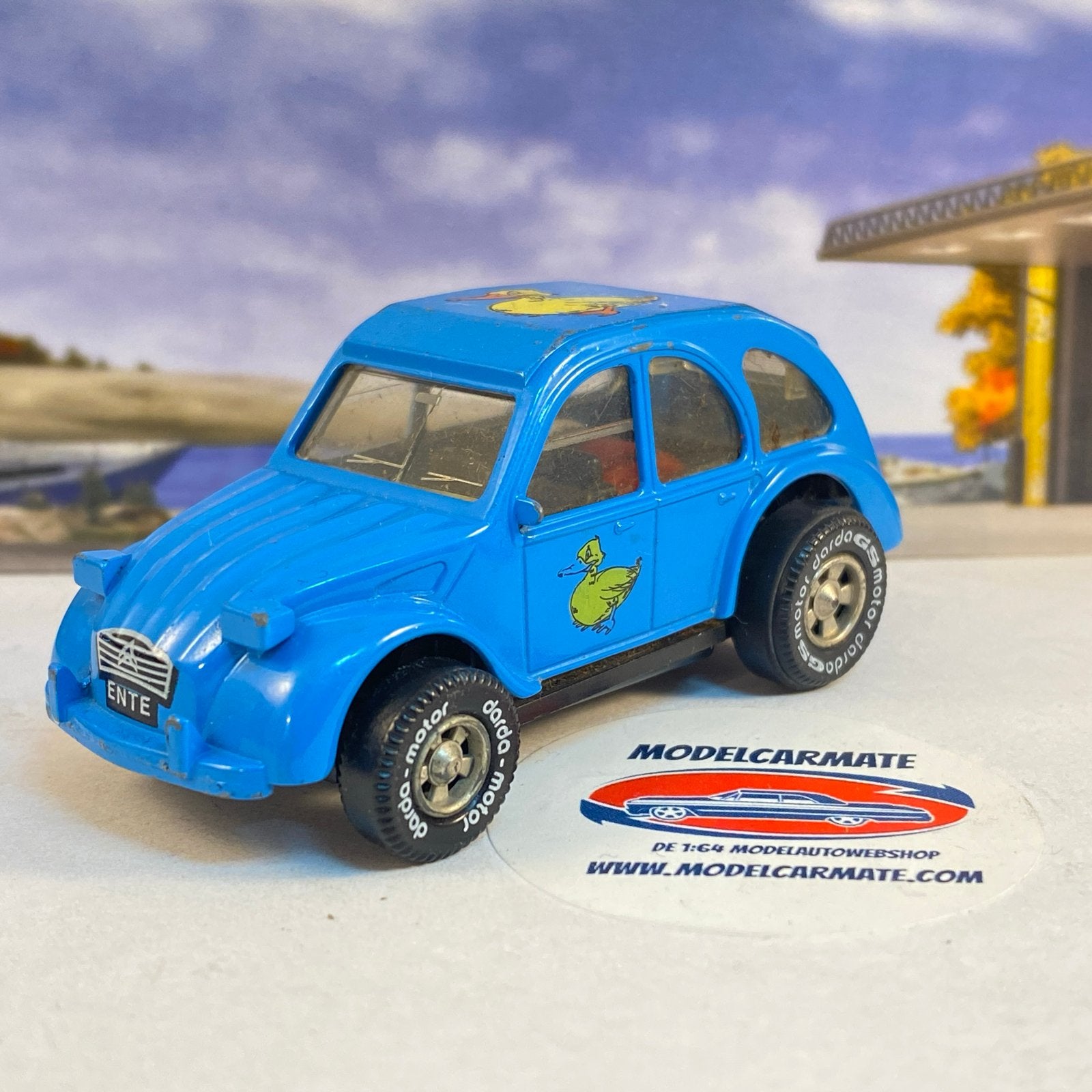 Vintage Darda Citroën 2CV Eend blauw - werkende motor, Auto, ., Ophalen of Verzenden, Zo goed als nieuw