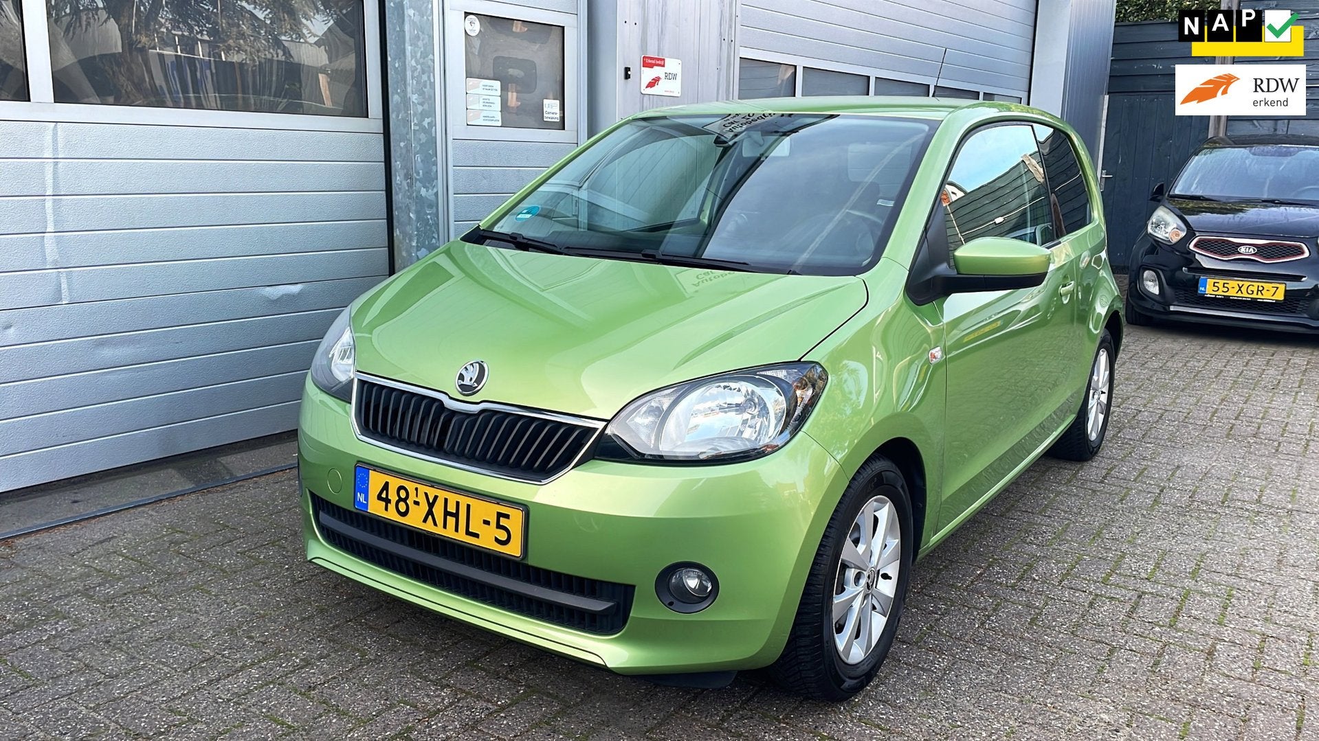Skoda Citigo 1.0 Greentech Elegance-Navi-Clima-Cruise-Velgen, Auto's, Voorwielaandrijving, Stof, Gebruikt, 840 kg