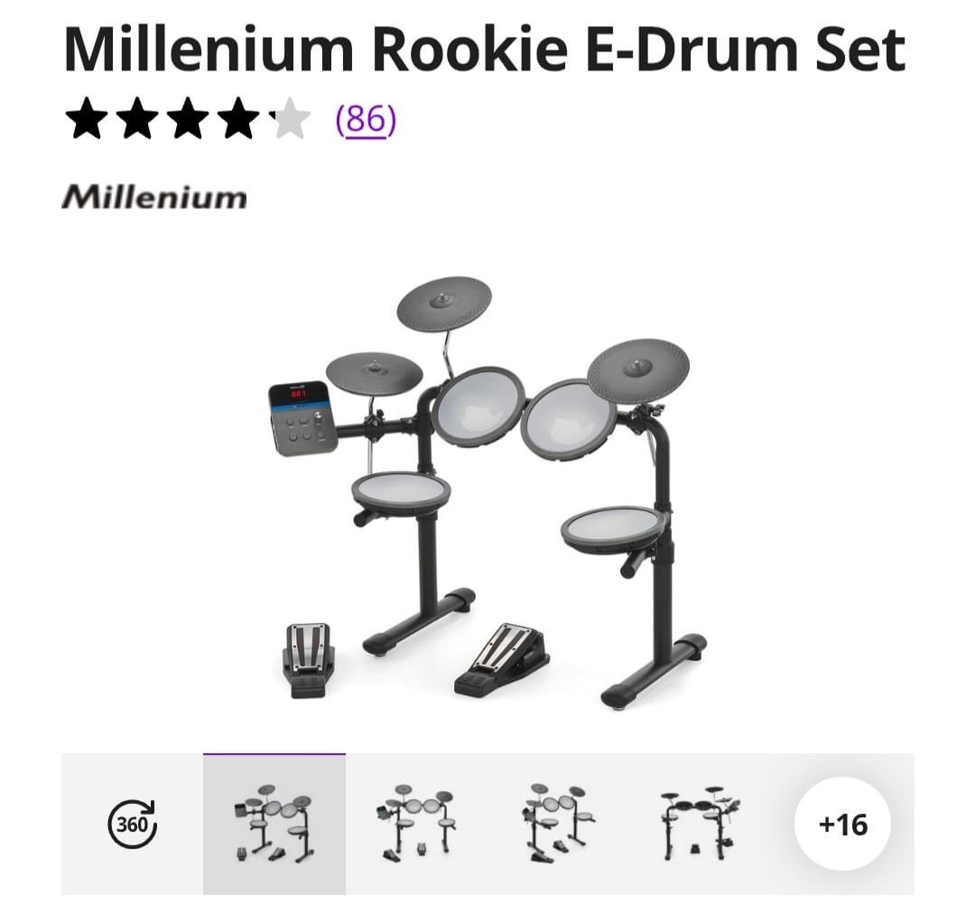 Foto 6 van Millennium Rookie E-Drumset met versterker