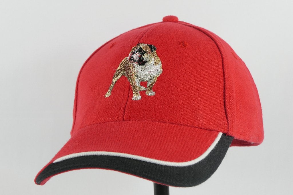 Cap met geborduurde ENGELSE BULLDOG, Verzenden, Nieuw, Dier