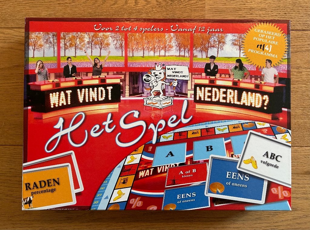 Wat vindt Nederland? Het Spel - Bordspel, Drie of vier spelers, Ophalen of Verzenden, Nieuw, Talpa RTL 4