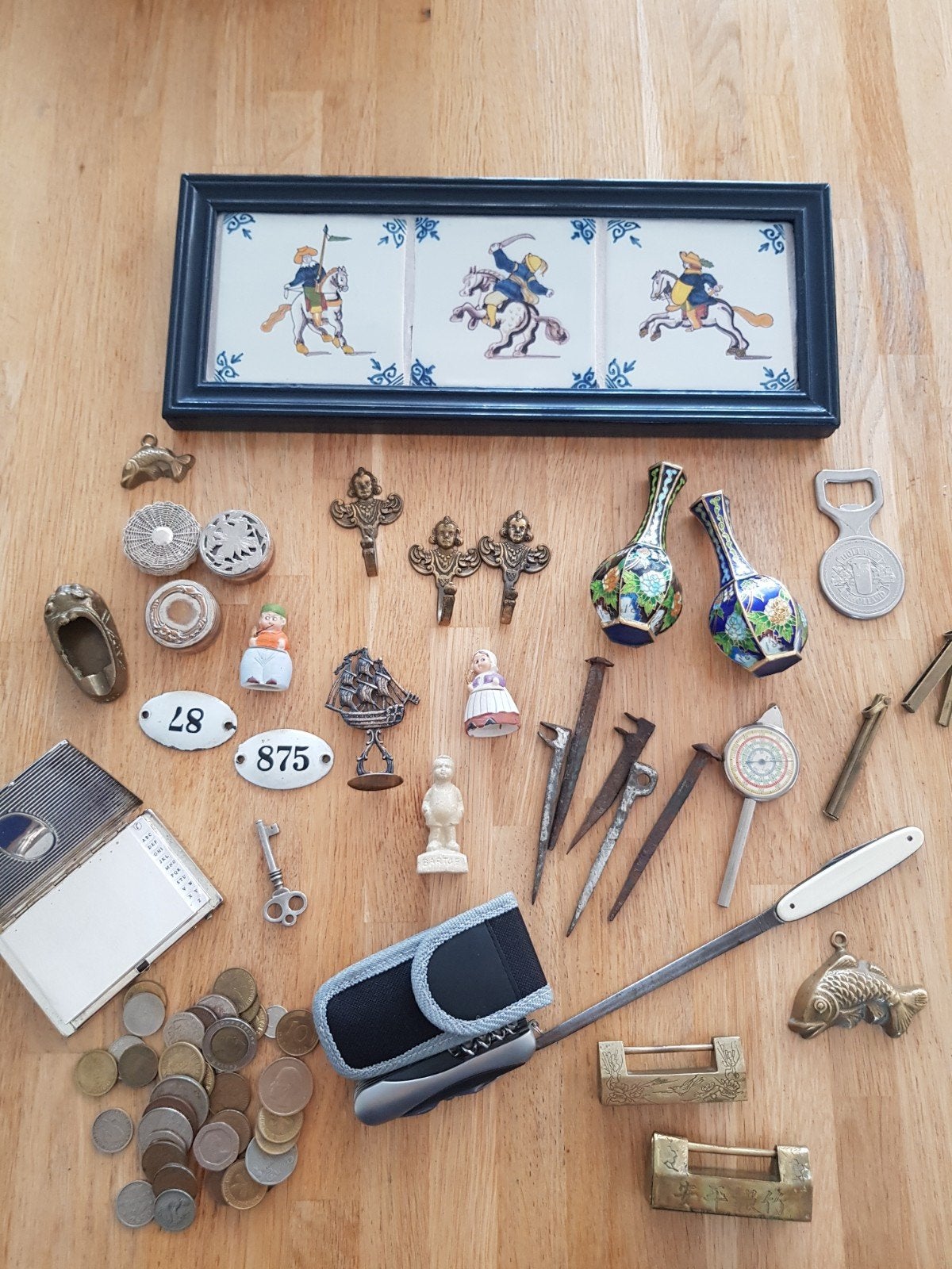 Groot en divers Lot: antiek, curiosa, munten, Ophalen of Verzenden
