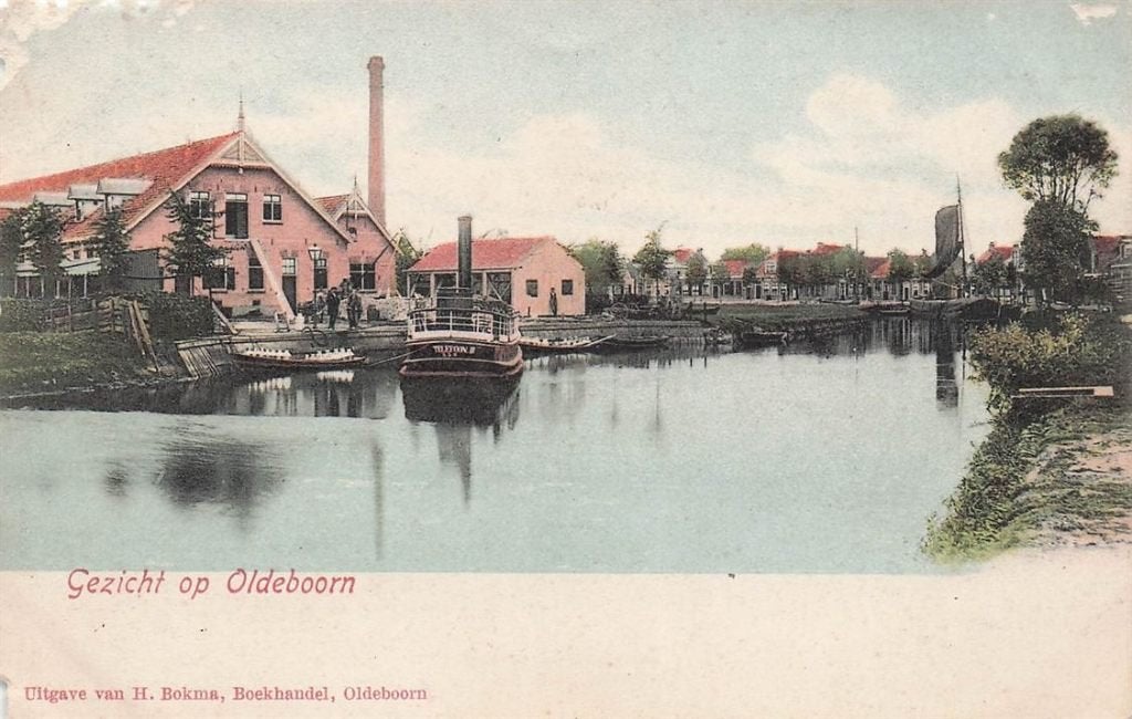 703-379-029 Gezicht op Oldeboorn, Verzamelen, Verzenden, Voor 1920, Friesland