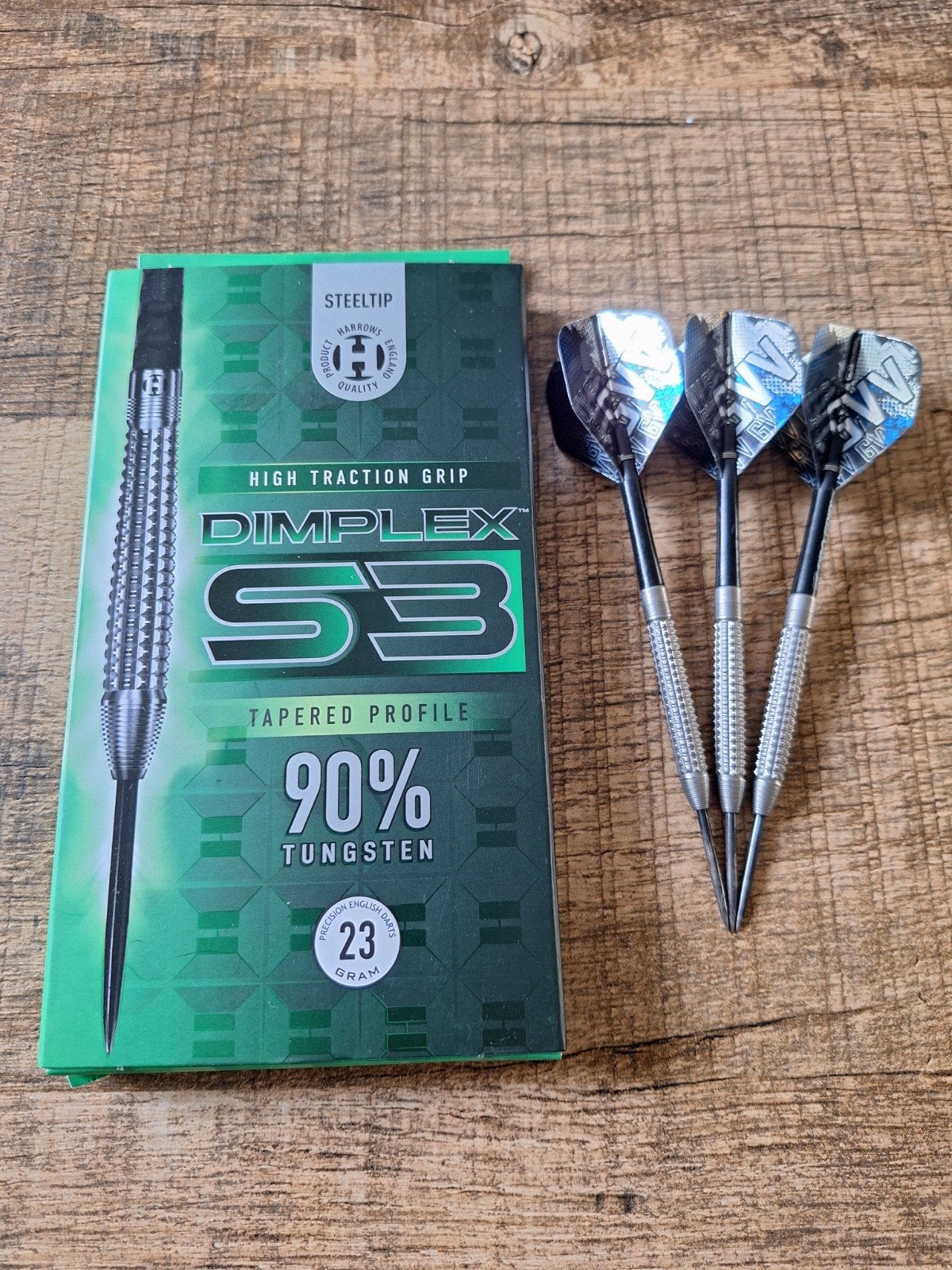 Harrows Dimplex S3 Steeltip Darts 23g - Nieuw in doos, Ophalen of Verzenden, Zo goed als nieuw