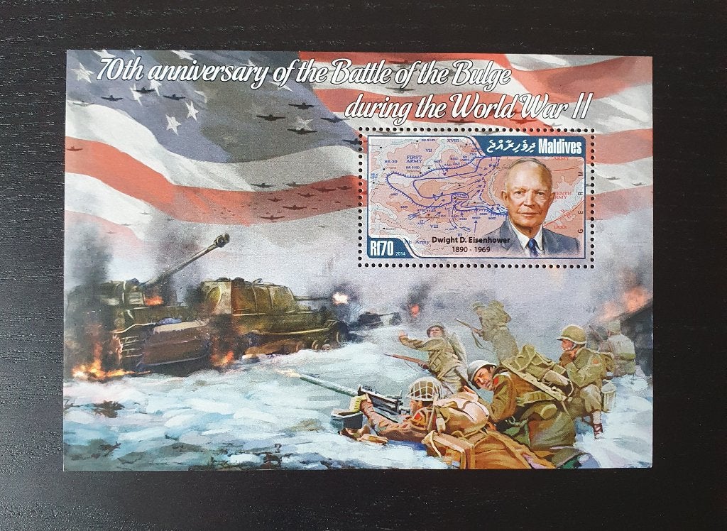 Malediven 2014 WW II Eisenhower Michel blok 711 postfris, Verzenden, Postfris, Overige thema's
