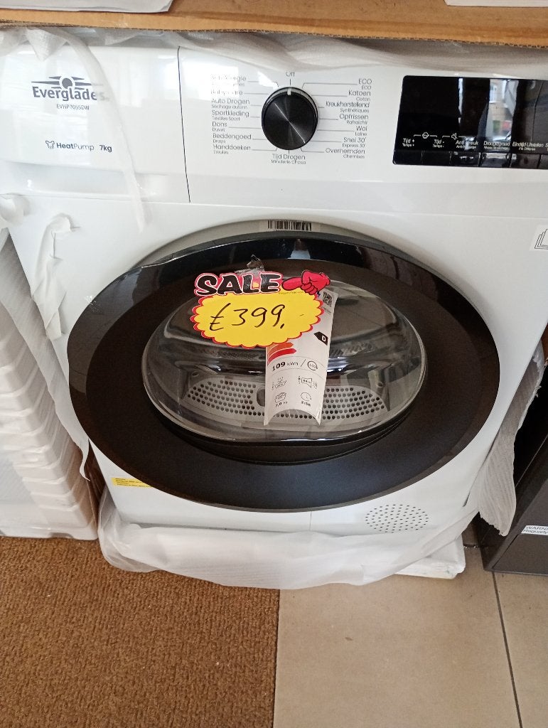Nieuwe zeer zuinige wp drogers al vanaf 399 euro 5 jaar gar., Witgoed en Apparatuur, Ophalen, Anti-kreukfase, Overige typen, 8 tot 10 kg
