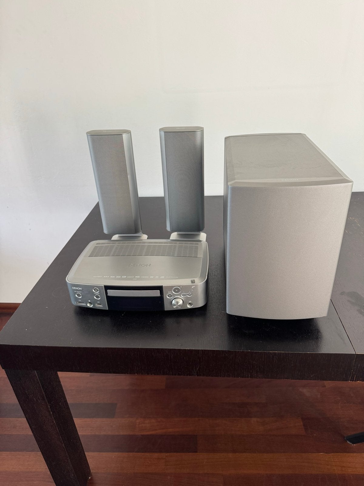 Denon S-301 Home Cinema Set met DVD-speler en 2.1 systeem, Gebruikt, 2.1-systeem, 70 watt of meer, Dvd-speler