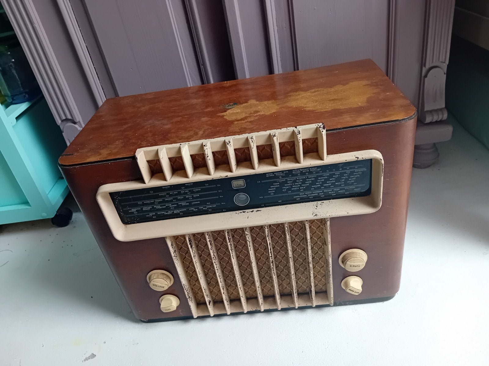 Vintage radio, Antiek en Kunst, Ophalen of Verzenden