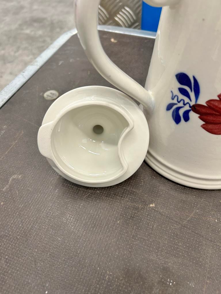 Zeldzame vintage Boerenbont koffiepot (1969-1980) - Nieuwsta, Ophalen of Verzenden