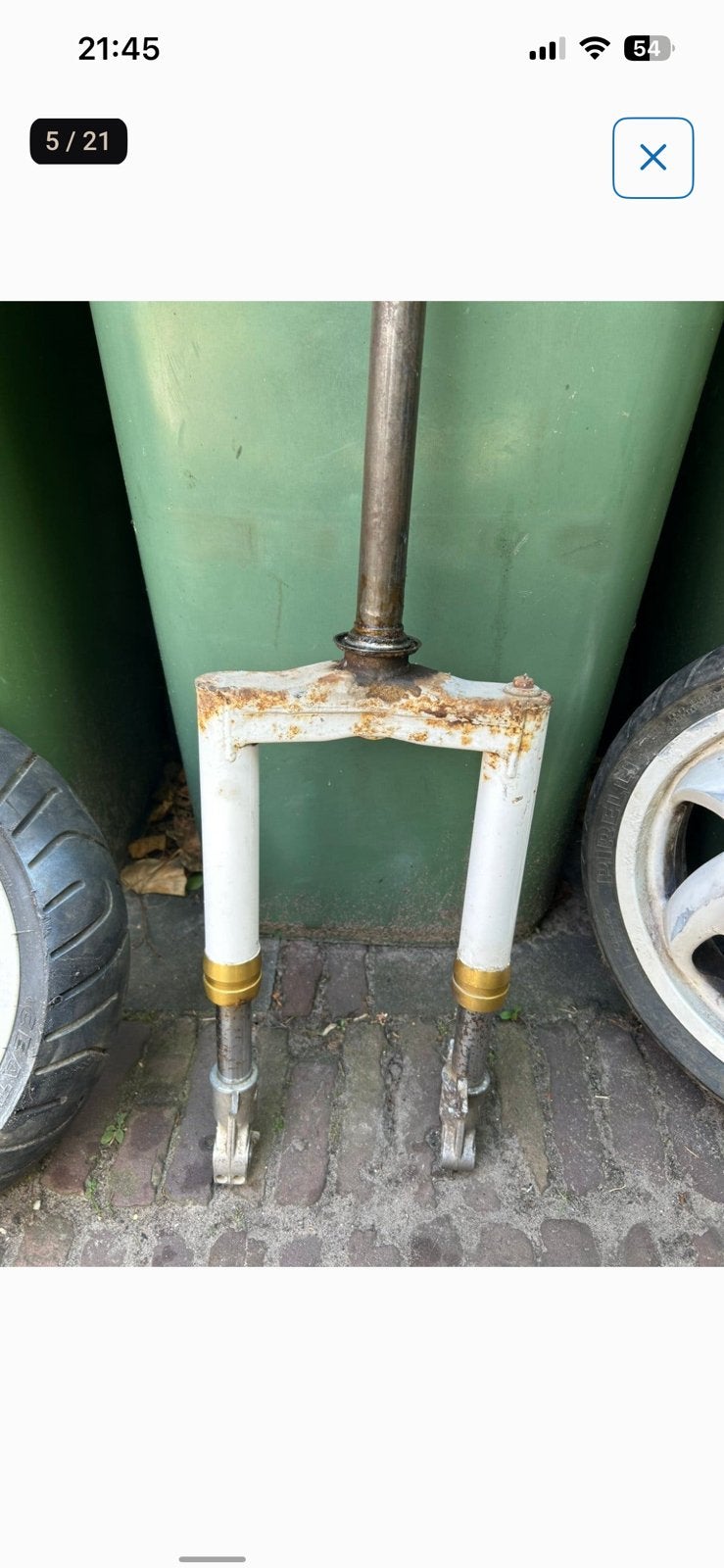 Gouden ringen vork runner, Fietsen en Brommers, Ophalen of Verzenden, Zo goed als nieuw, Overige typen, Piaggio
