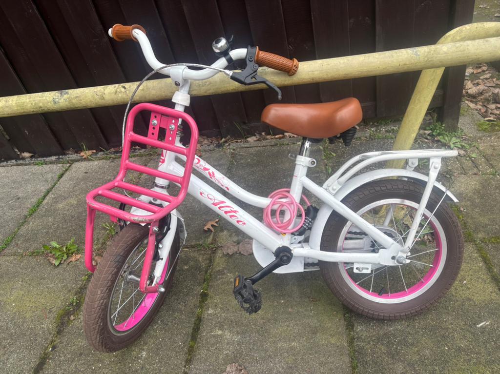 Kinderfiets, Fietsen en Brommers, Fietsen | Meisjes, Ophalen, Gebruikt, 22 inch