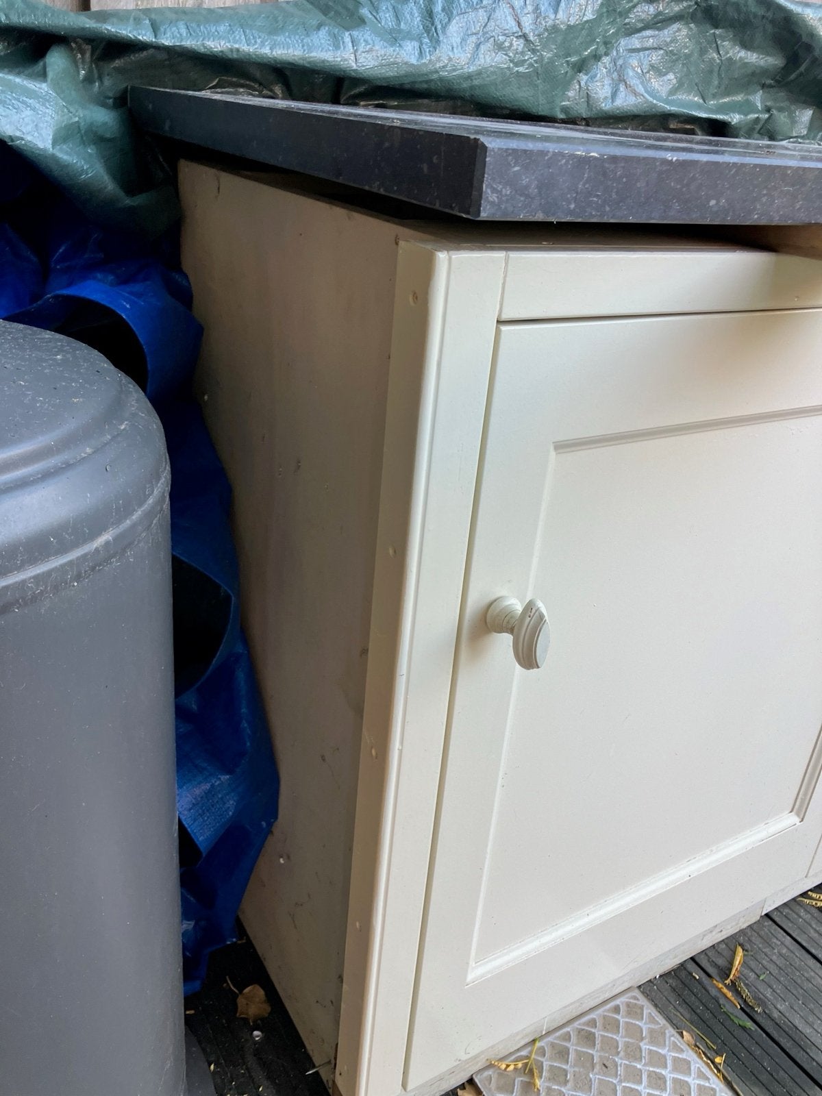 Keukenblok met granieten werkblad en 3 kasten, Huis en Inrichting, Kasten | Overige, Gebruikt, Ophalen