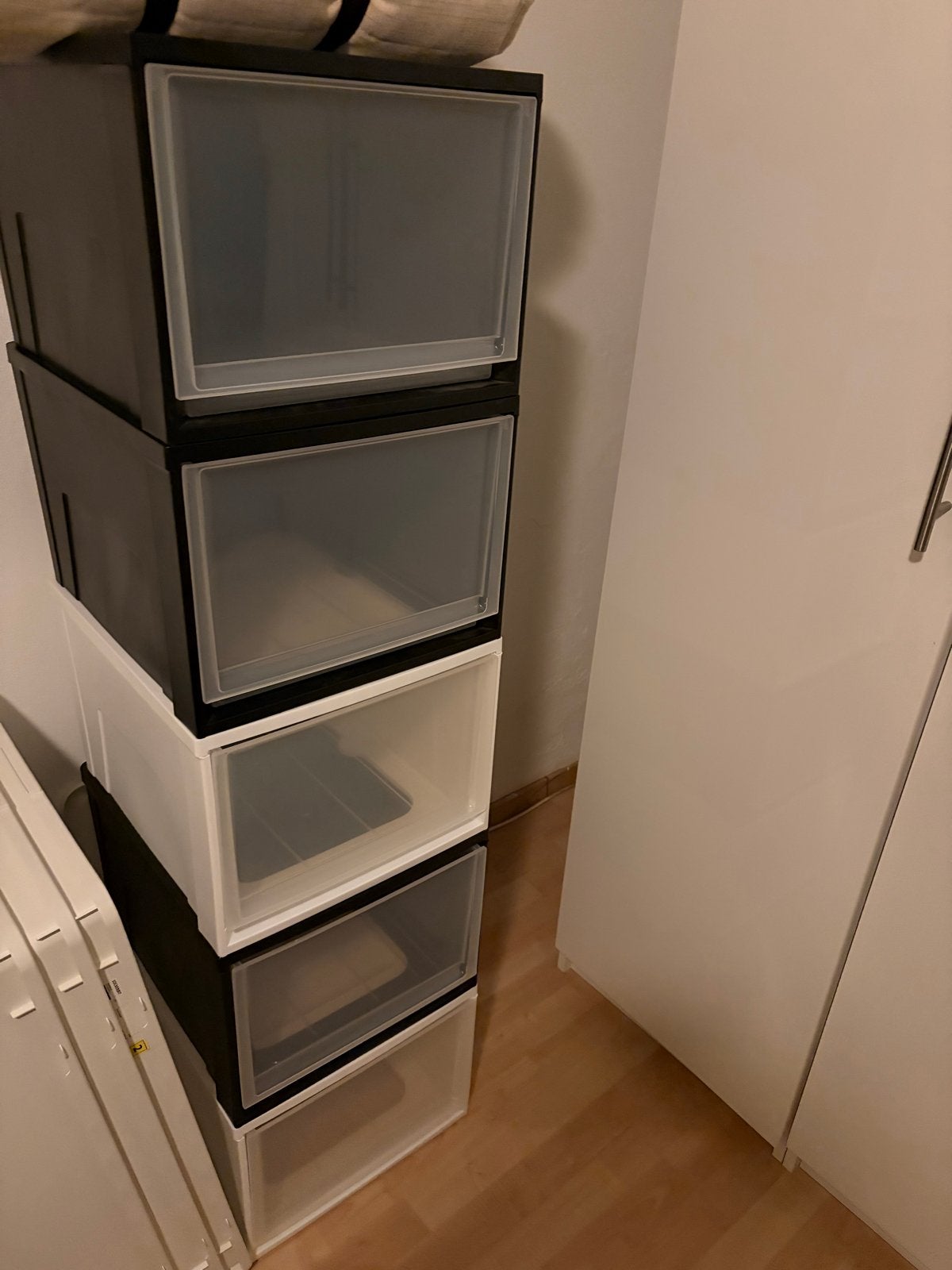 Opbergbox met lade - 8 euro per stuk - totaal 5 stuks, Doe-het-zelf en Verbouw, Kratten en Dozen, Ophalen, Gebruikt, Minder dan 50 cm
