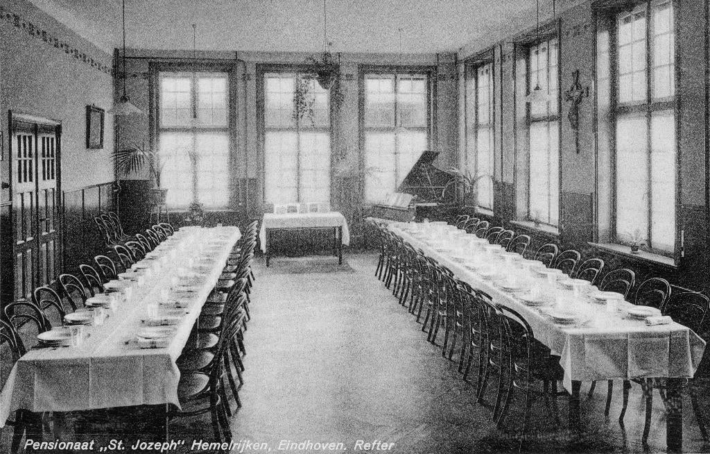ansichtkaart Pensionaat st. Jozeph Eindhoven 1937, Ophalen of Verzenden, 1920 tot 1940, Gelopen, Noord-Brabant