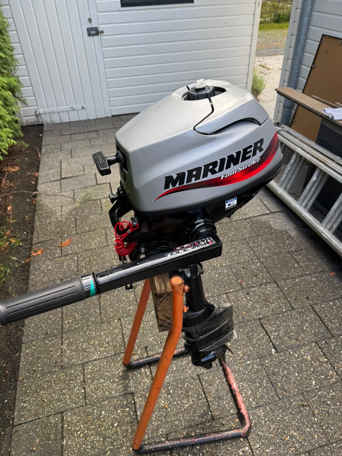 Mariner mercury 3,5 pk kortstaart buitenboordmotor, Ophalen, Gebruikt, Motor en Techniek, Zeilboot of Motorboot
