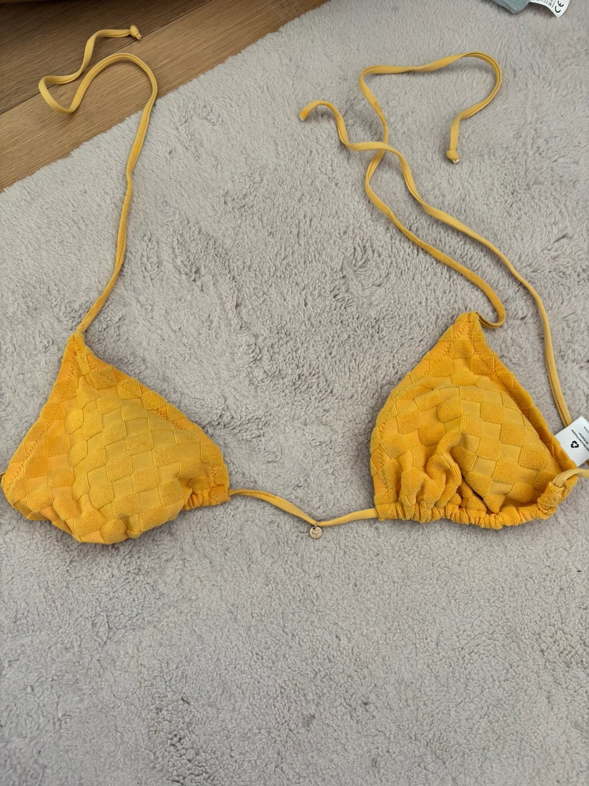 Sam Friday 'Cliff' Triangel Bikini Top – Geel – Maat M, Ophalen of Verzenden, Nieuw, Geel, Bikini