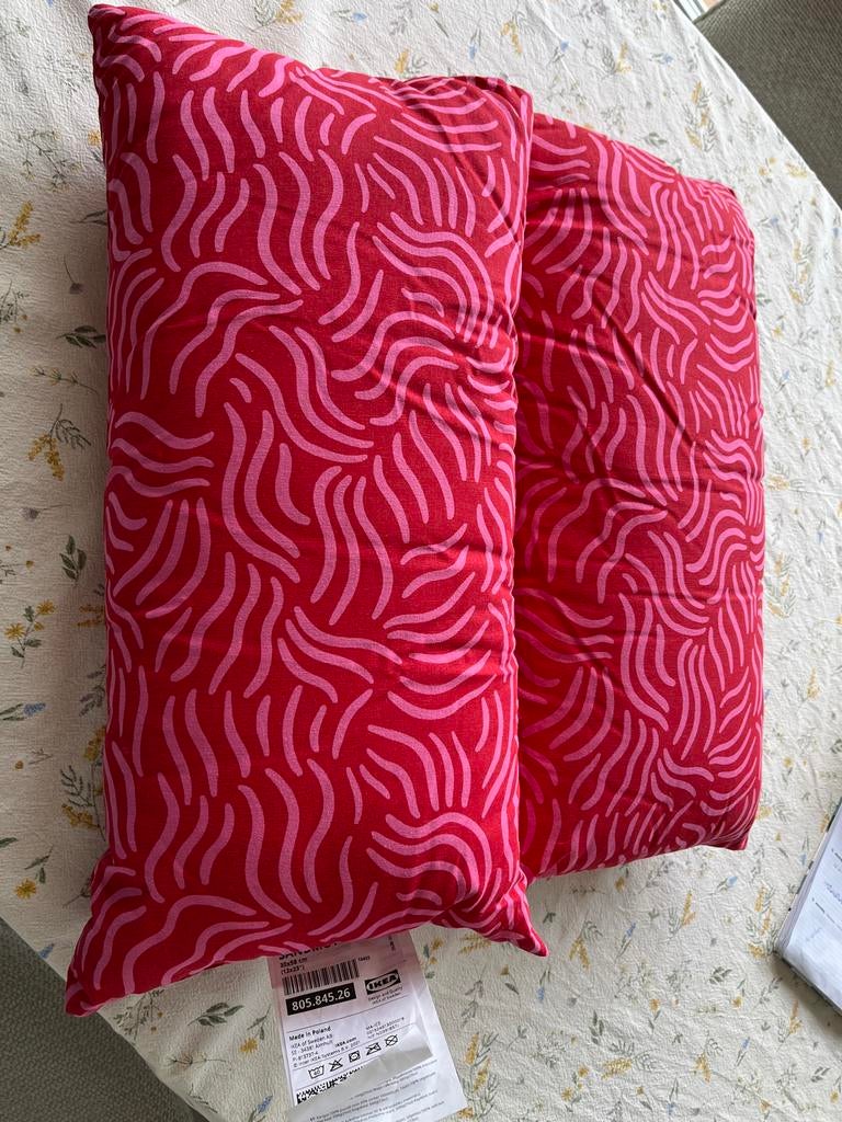 IKEA SANDMOTT Kussen Rood/Roze 30x58 cm, Ophalen of Verzenden, Nieuw, Rood, Rechthoekig