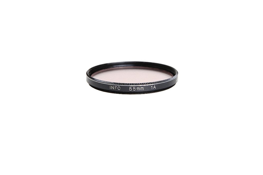 Info 55mm 1A Skylight filter, Ophalen, Zo goed als nieuw, 50 tot 60 mm, UV-filter