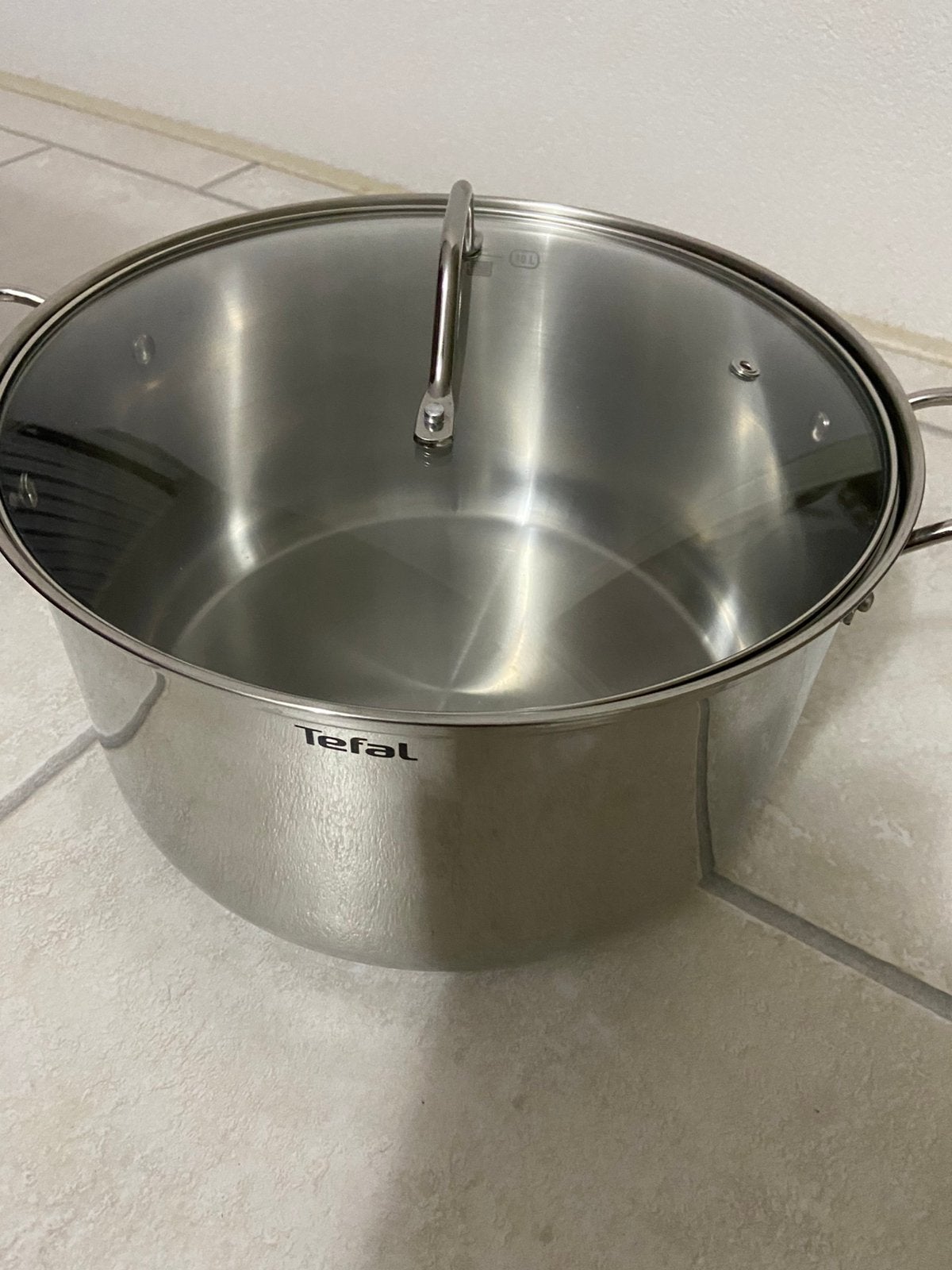 Tefal pan 10 liter, Ophalen of Verzenden, Zo goed als nieuw, Rvs