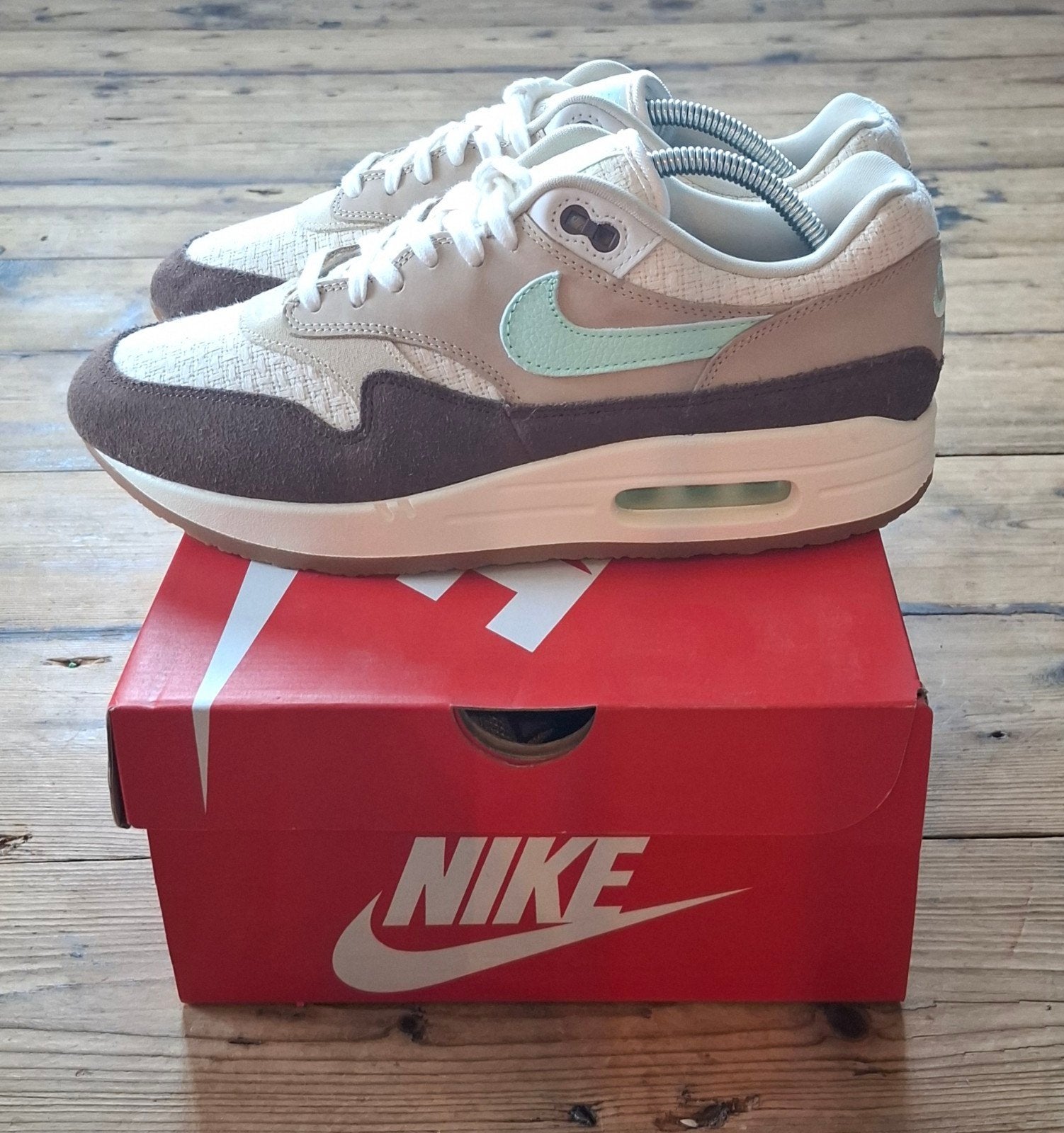 Nike Air Max 1 Crepe Hemp sneakers maat 44, Kleding | Heren, Bruin, Nike, Nieuw, Ophalen of Verzenden