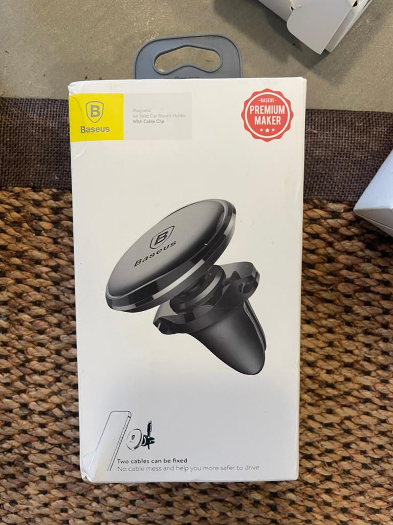 Baseus magnetic air vent car mount holder, Ophalen of Verzenden, Nieuw