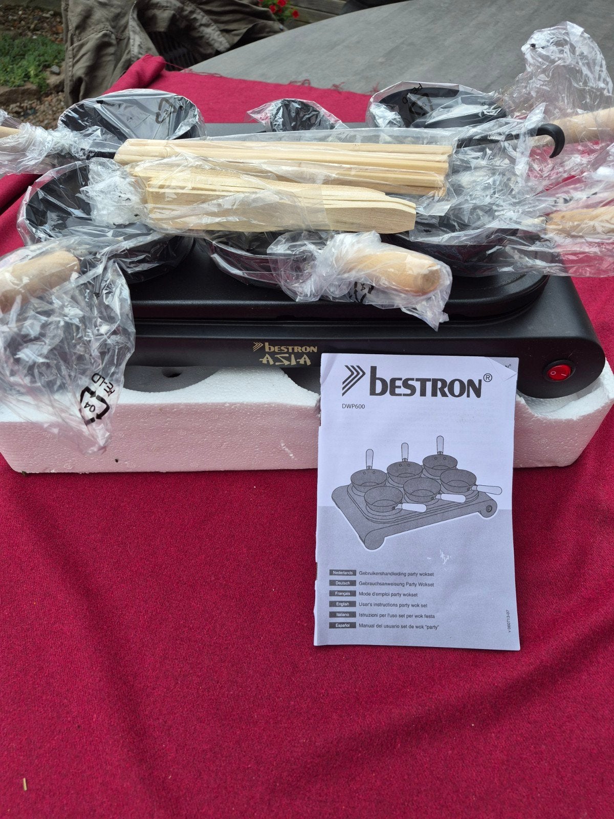 Bestron Asia DWP600 Wokset - 6 pannetjes, Ophalen