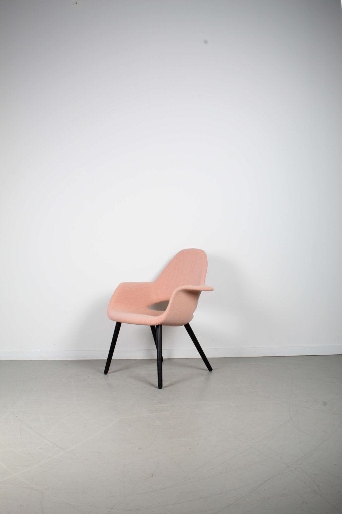 2x Vitra Organic Chair Roze Stof – Hout, Niet ingevuld, Overige kleuren, Niet ingevuld, Nieuw