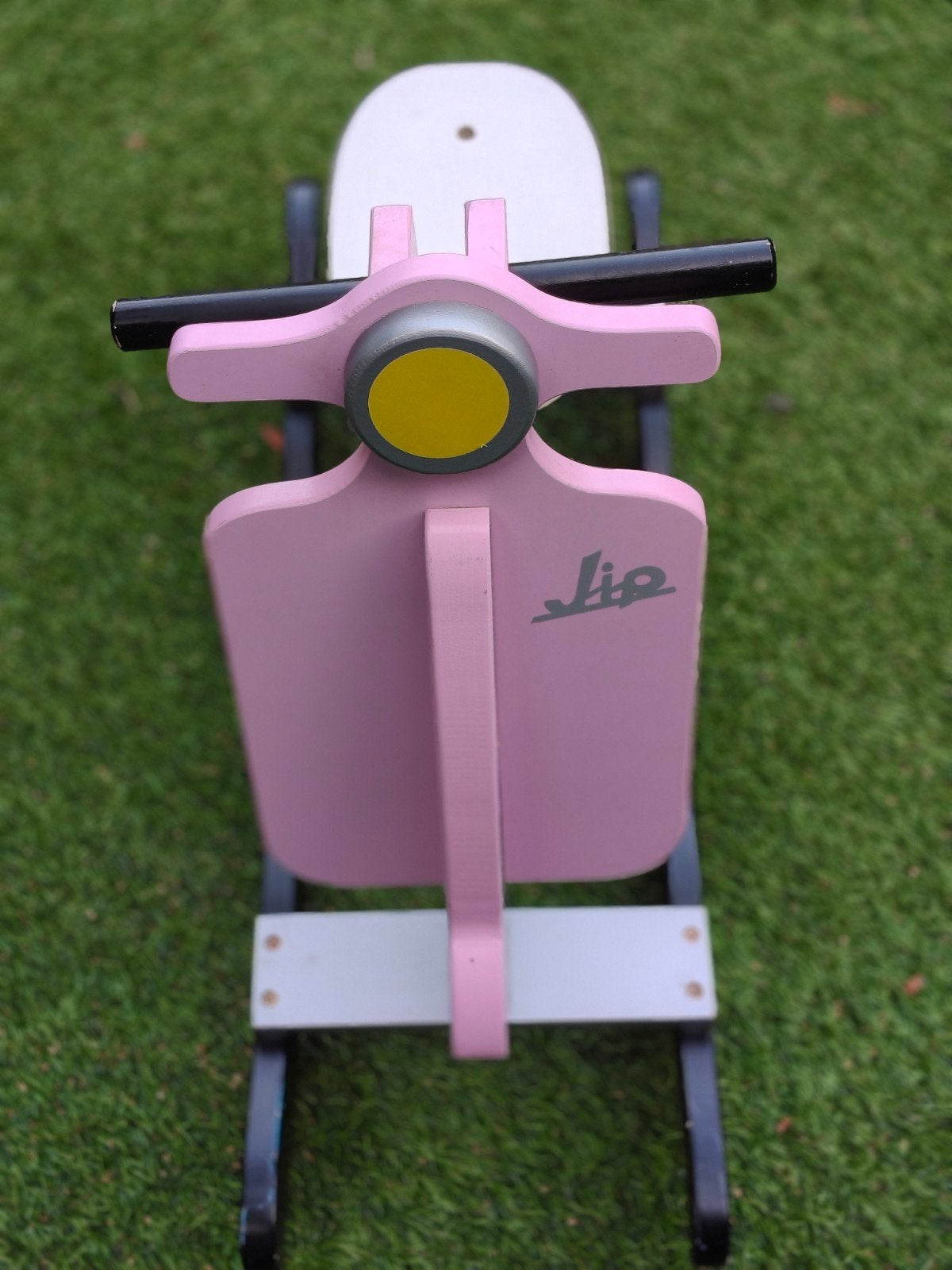 Houten schommelscooter roze - Jip, Ophalen, Gebruikt
