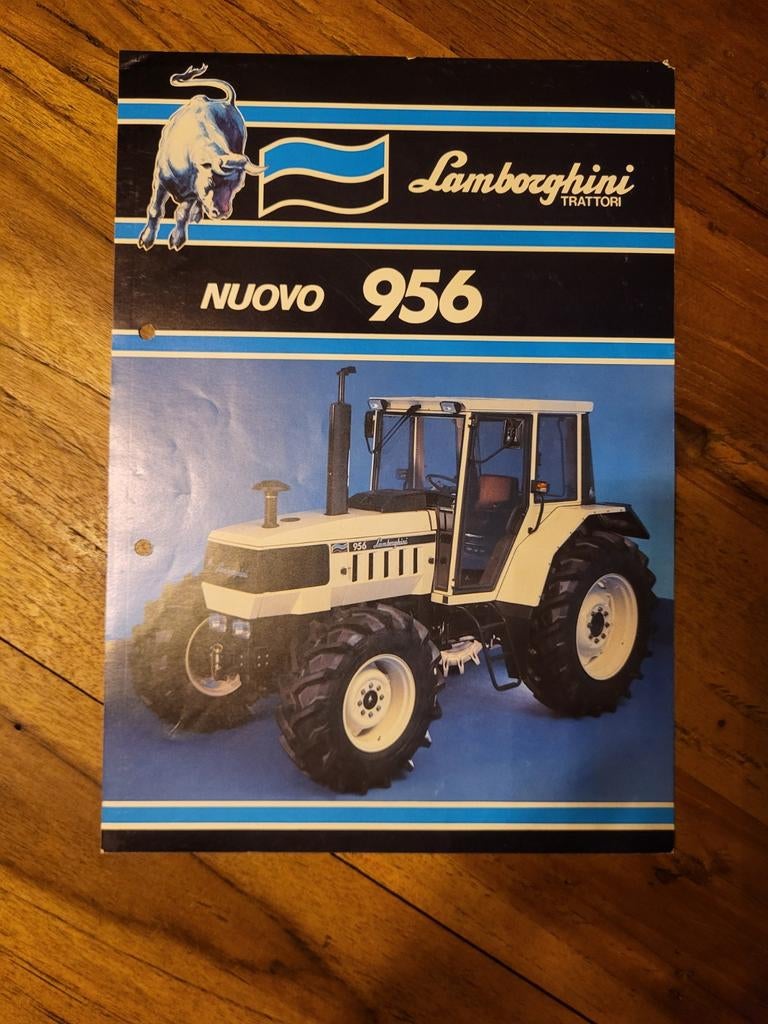 tractor folder Lamborghini 956, Ophalen of Verzenden, Zo goed als nieuw, Folder