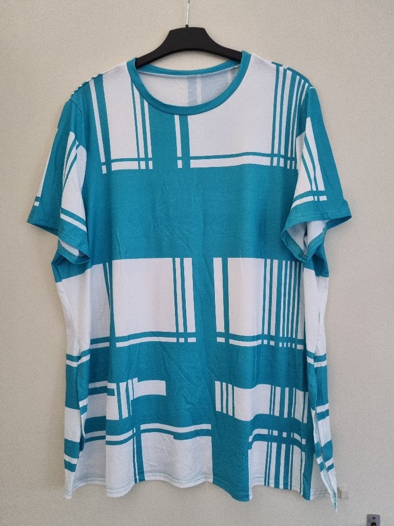 T-shirt en korte broek voor dames -- maat 4XL (nieuw!), Kleding | Dames, Grote Maten, Ophalen of Verzenden, Nieuw, Groen, Shirt of Top