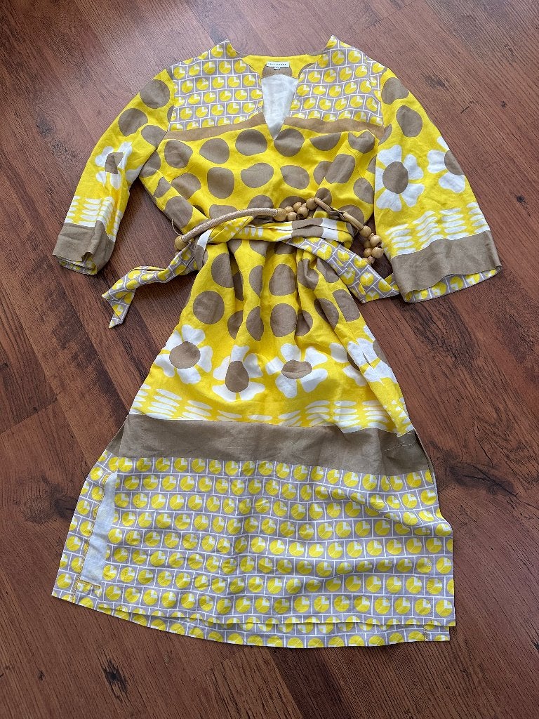 Alba conde couture dress, Kleding | Dames, Jurken, Geel, Maat 42/44 (L), Ophalen of Verzenden, Zo goed als nieuw