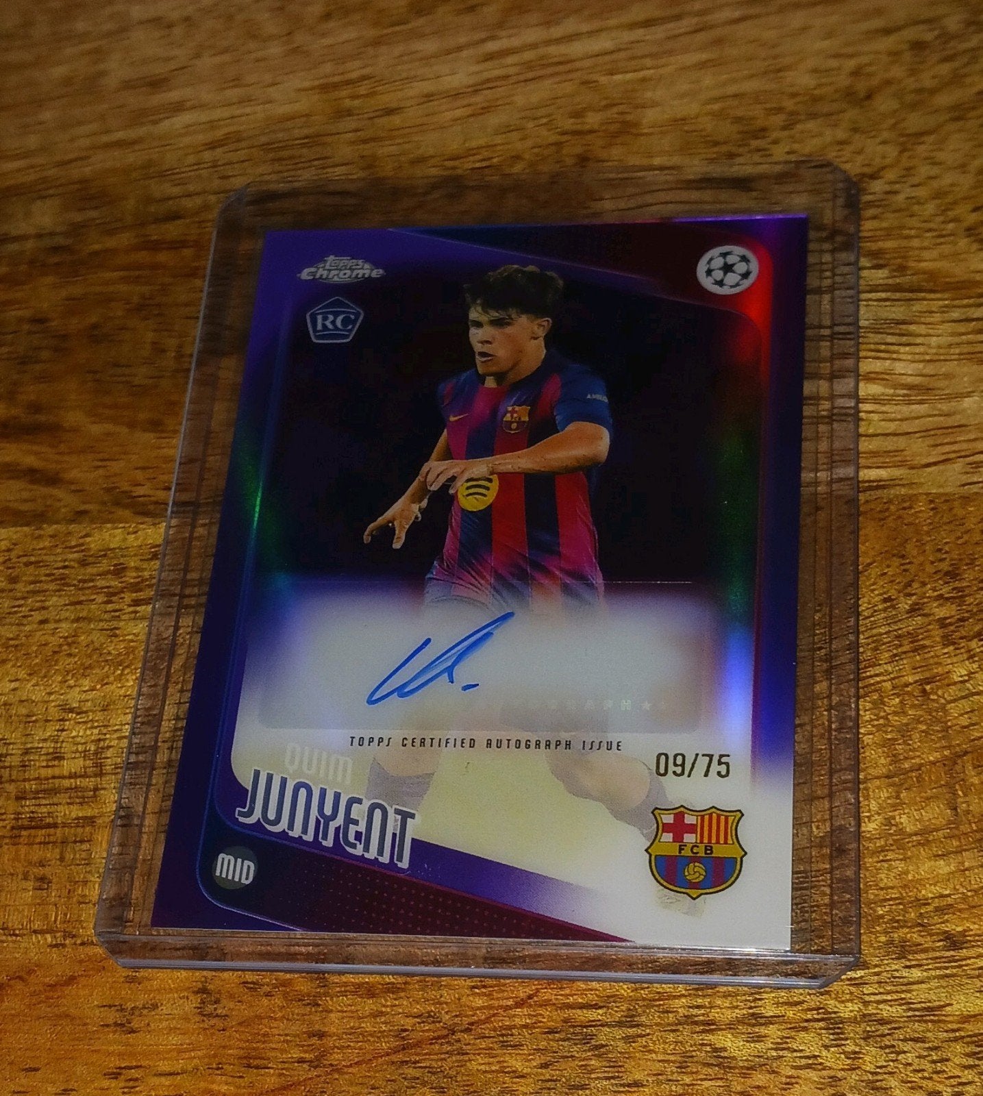 Junyent Rookie/ Autograph, Ophalen of Verzenden, Nieuw, Buitenlandse clubs, Spelerskaart