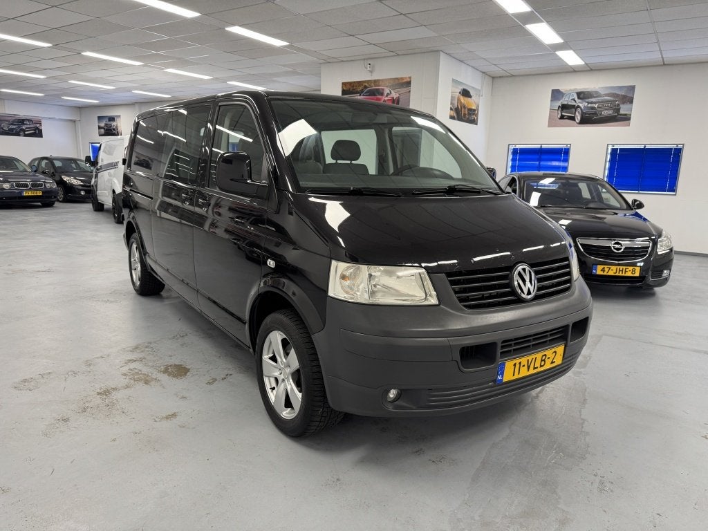 Volkswagen Transporter 2.5 TDI 340 DUBBEL CABINE (bj 2007), Auto's, Metallic lak, Stof, Gebruikt, Volkswagen