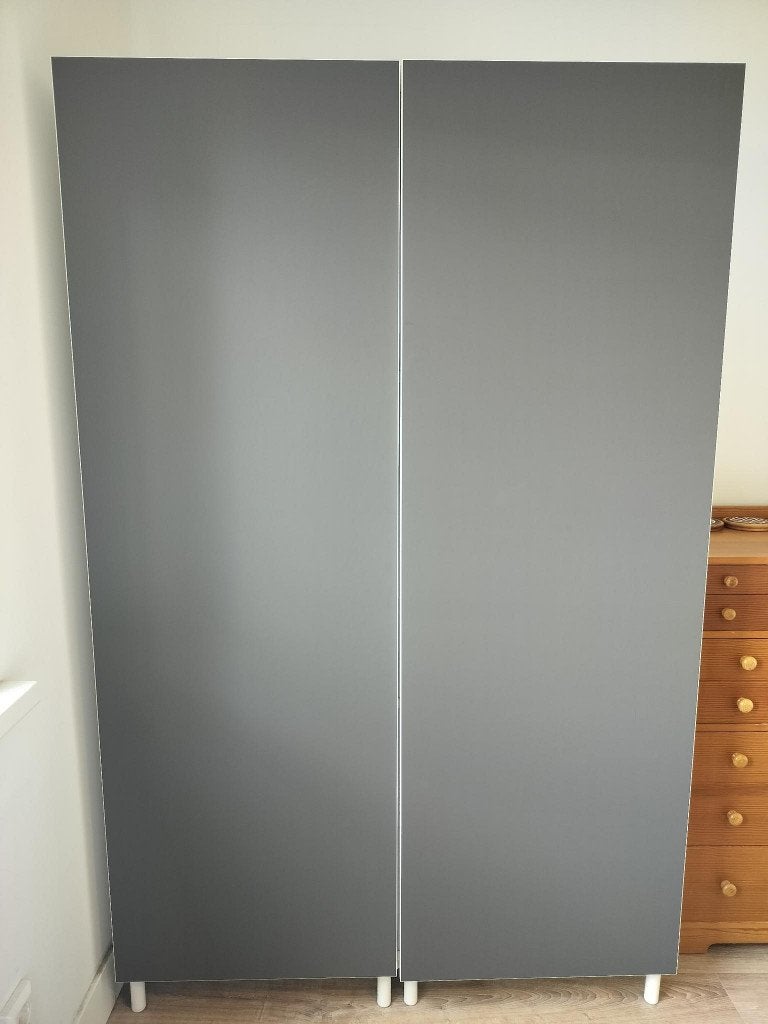 Witte IKEA Platsa kast, Ophalen, Met deur(en), Gebruikt, 100 tot 150 cm