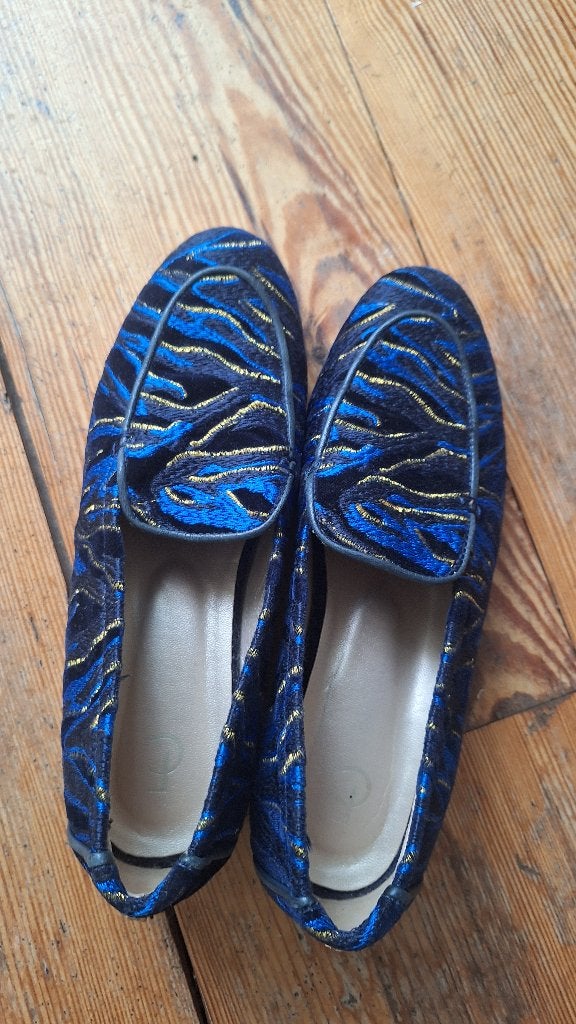 Loafers fabienne chapot maat 39, Blauw, Instappers, Ophalen of Verzenden, Zo goed als nieuw