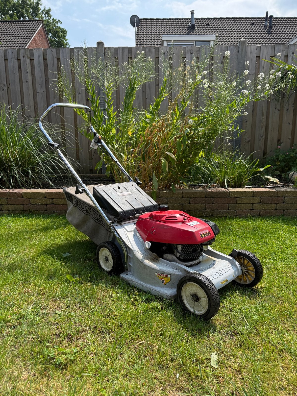 Honda HR173 grasmaaier met opvangzak, Tuin en Terras, Grasmaaiers, Ophalen, Cirkelmaaier, Gebruikt, 40 t/m 49 cm