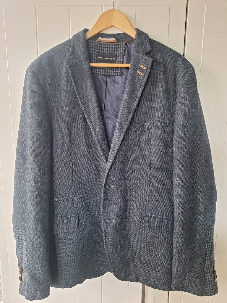 Colbert marco manzini, Blauw, Marco manzini, Maat 56/58 (XL), Ophalen of Verzenden