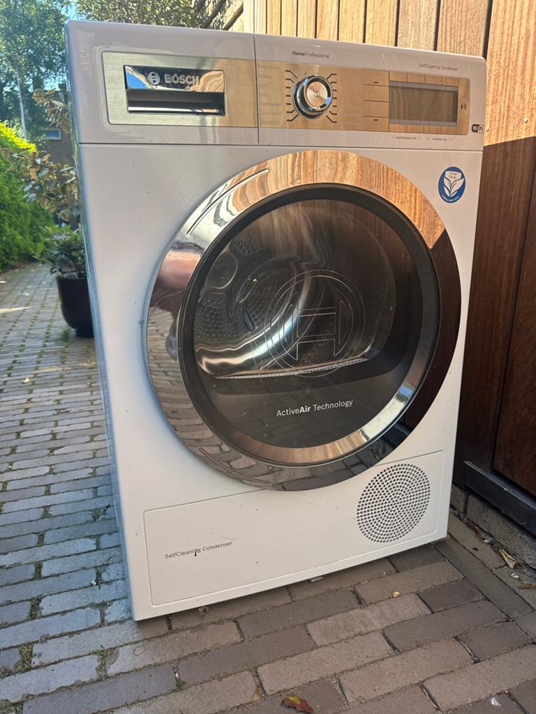 Bosch HomeProfessional SelfCleaning Condenser Droger, Witgoed en Apparatuur, Wasdrogers, Zo goed als nieuw, Condens, Voorlader
