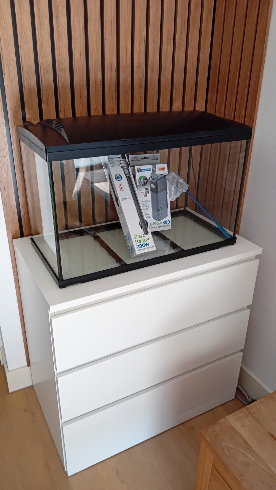 superfish aquarium 100, Dieren en Toebehoren, Vissen | Aquaria en Toebehoren, Ophalen, Zo goed als nieuw, Leeg aquarium, Superfish