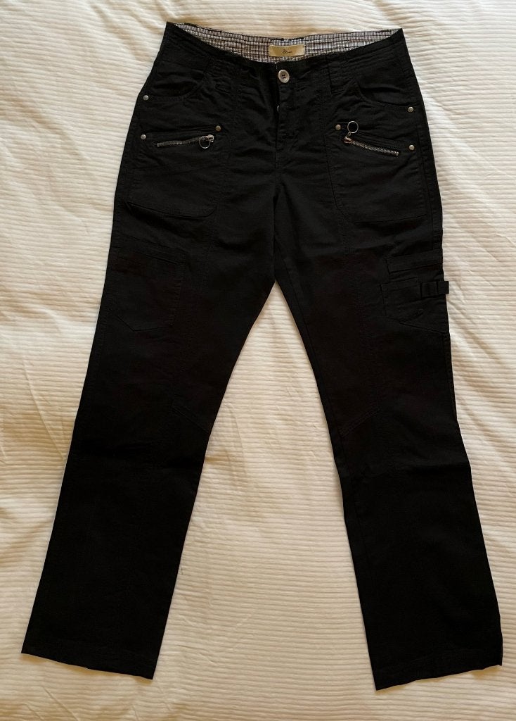 Als Nieuw! Zeer Nette Miss Etam Zwarte Damesbroek maat 42, Zwart, Maat 42/44 (L), Ophalen of Verzenden, Zo goed als nieuw