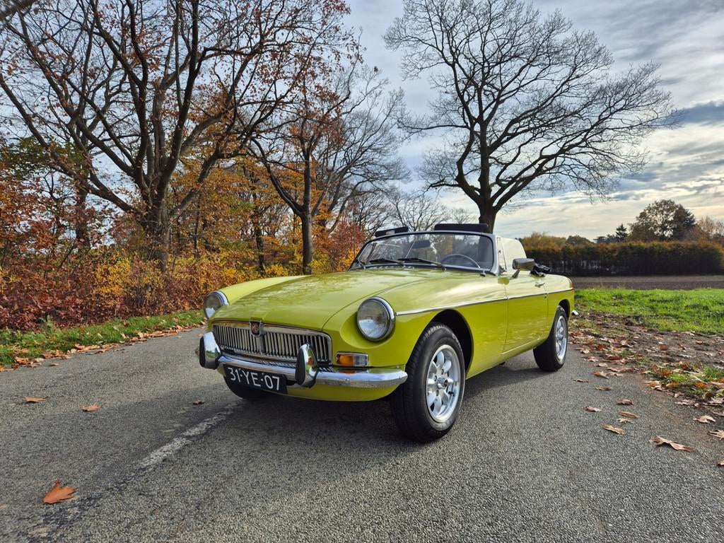 MG B type 1.8 Roadster Overdrive, Auto's, B, Achterwielaandrijving, Gebruikt, Zwart