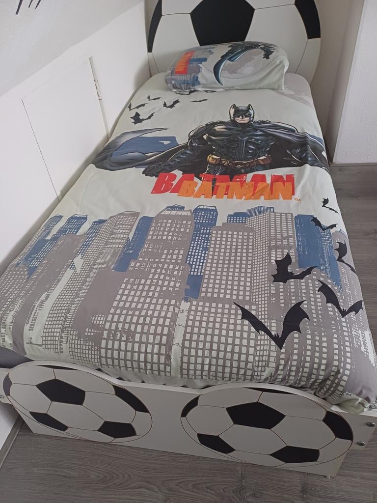 Kinderbed voetbal, Ophalen, 180 cm of meer, 70 tot 85 cm, Lattenbodem
